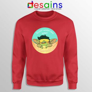 Goblin Sleep When You Want Red Sweatshirt It’s Lunday Sweaters