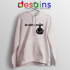 Je Suis Docile Sport Grey Hoodie Fuck Off Fuck You Jacket