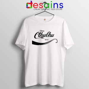 Obey Cthulhu Monster White Tshirt Coca-Cola Logo Tee Shirts