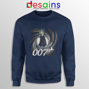 Rick Sanchez Bond 007 Navy Sweatshirt Funny Rick and Morty Sweaters