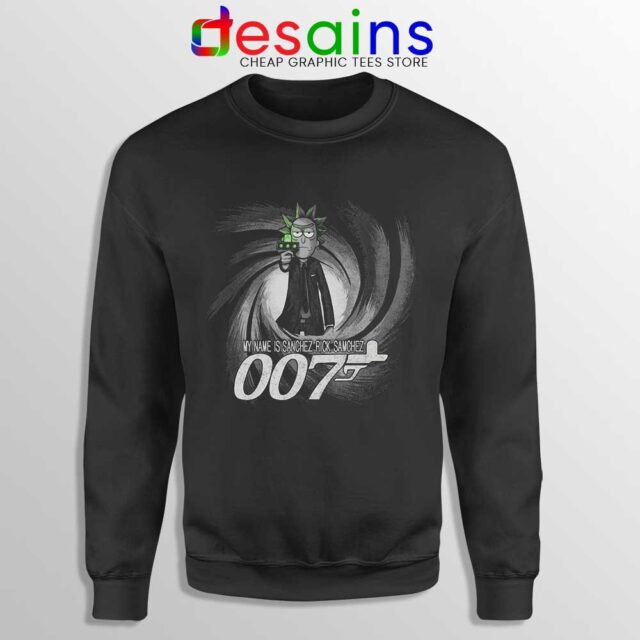 Rick Sanchez Bond 007 Sweatshirt Funny Rick and Morty Sweaters S-3XL