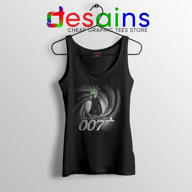 Rick Sanchez Bond 007 Tank Top Funny Rick and Morty Tops S-3XL