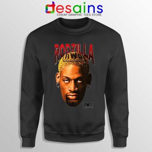 Rodzilla Dennis Rodman Black Sweatshirt The Worm nWo Wrestling