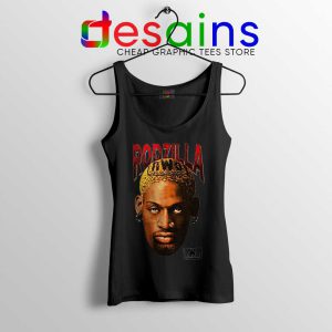 Rodzilla Dennis Rodman Black Tank Top The Worm nWo Wrestling Tops