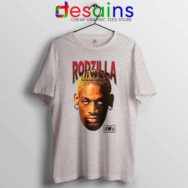 Rodzilla Dennis Rodman Sport Grey Tshirt The Worm nWo Wrestling Tees