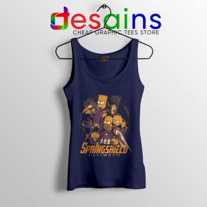 SpringShield Avengers Navy Tank Top The Simpsons Tops S-3XL