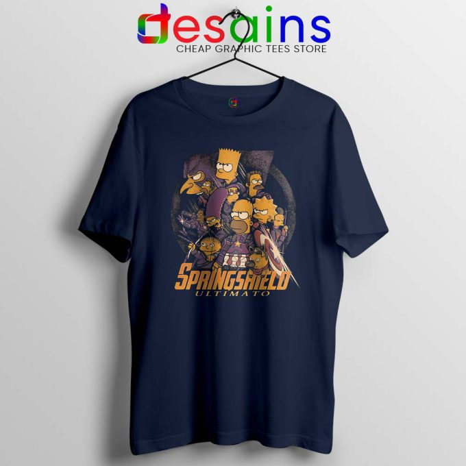 SpringShield Avengers Navy Tshirt The Simpsons Tee Shirts