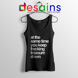 Tracking Treasure Down Lyric Black Tank Top Gabriel & Dresden Tops