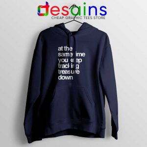 Tracking Treasure Down Lyric Navy Hoodie Gabriel & Dresden Jacket