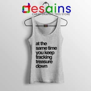 Tracking Treasure Down Lyric Sport Grey Tank Top Gabriel & Dresden Tops