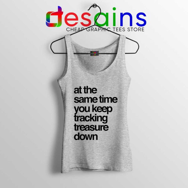 Tracking Treasure Down Lyric Sport Grey Tank Top Gabriel & Dresden Tops