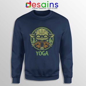 Yoga Master Yoda Navy Sweatshirt Star Wars Clothing Sweaters S-3XL
