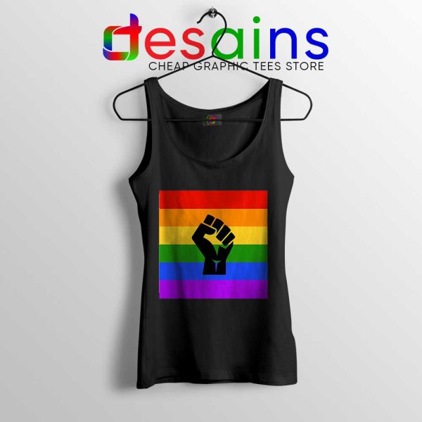 BLM Pride Rainbow Tank Top Black Lives Matter Tops S-3XL