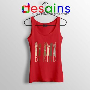 Be Kind Sign Language Arms Red Tank Top Black Lives Matter Tops