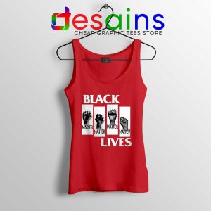 Black Lives Movement Red Tank Top BLM George Floyd Protests Tops