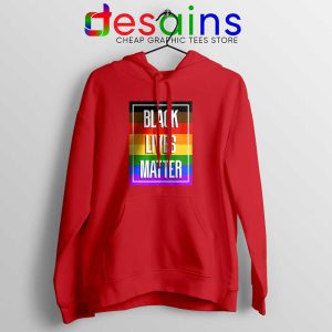 Buy Black Lives Matter Rainbow Red Hoodie Pride BLM Jacket