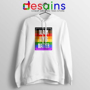 Buy Black Lives Matter Rainbow White Hoodie Pride BLM Jacket