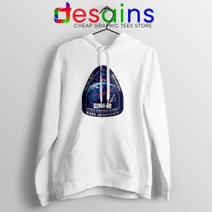 Crew Dragon Demo Fight White Hoodie SpaceX Dragon 2 Jacket