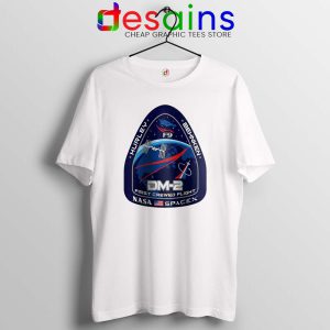 Crew Dragon Demo Fight White Tshirt SpaceX Dragon 2 Tee Shirts