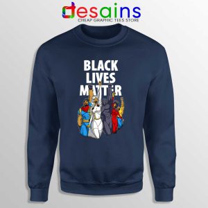 Dark Superheroes Navy Sweatshirt Black Lives Matter Sweaters