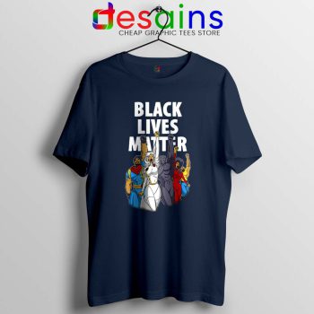 Dark Superheroes Navy Tshirt Black Lives Matter Tee Shirts