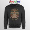 Funny Sloth Yoga Retro Sweatshirt Namas'ay 6 Feet Away Sweaters