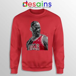 GOAT NBA Jordan Red Sweatshirt Michael Jordan Sweaters S-3XL