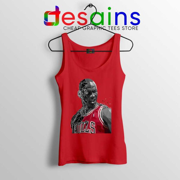 GOAT NBA Jordan Red Tank Top Michael Jordan Tops S-3XL