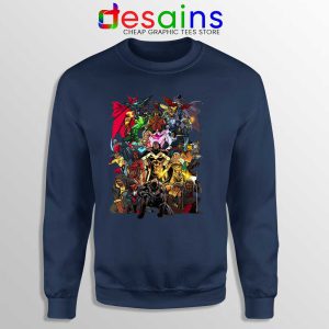 Heroes of Color Style Navy Sweatshirt Best Superhero Movies Sweaters