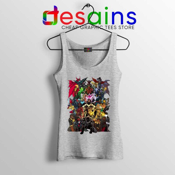 Heroes of Color Style Sport Grey Tank Top Best Superhero Movies Tops