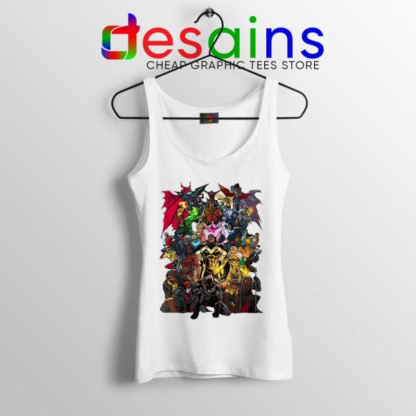 Heroes of Color Style White Tank Top Best Superhero Movies Tops