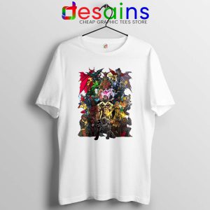 Heroes of Color Style White Tshirt Best Superhero Movies Tees