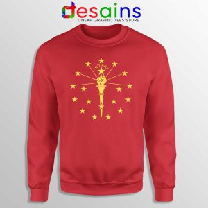 Indiana US State Power Red Sweatshirt Indiana Power & Light Sweaters