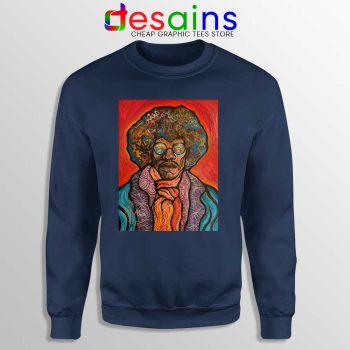 Jimi Hendrix Painting Navy Sweatshirt Bring the 70s Back Sweaters
