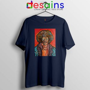 Jimi Hendrix Painting Navy Tshirt Bring the 70s Back Tee Shirts