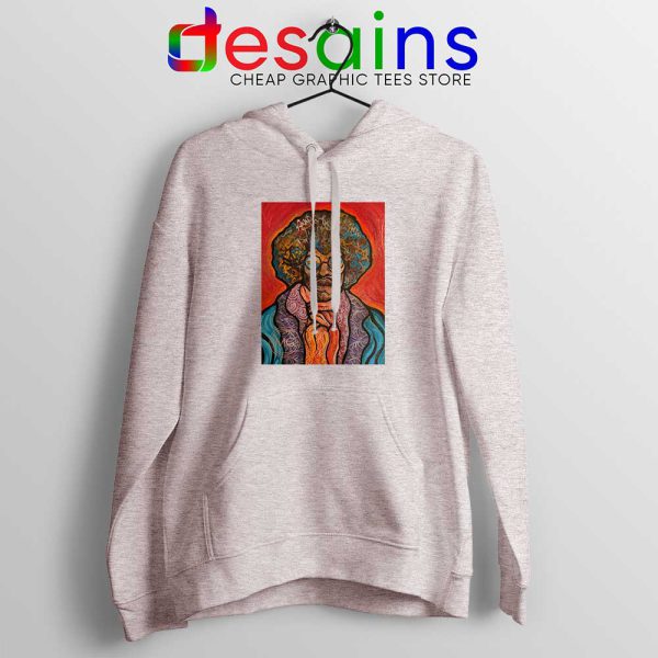 Jimi Hendrix Painting Sport Grey Hoodie Bring the 70s Back Jacket