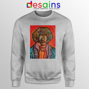Jimi Hendrix Painting Sport Grey Sweatshirt Bring the 70s Back Sweaters