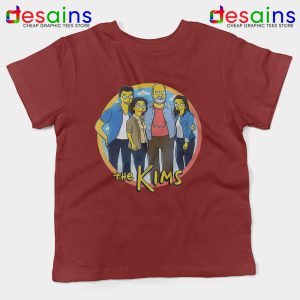 Kims Convenience Parody Simpsons Maroon Kids Tshirt Kim Family Youth