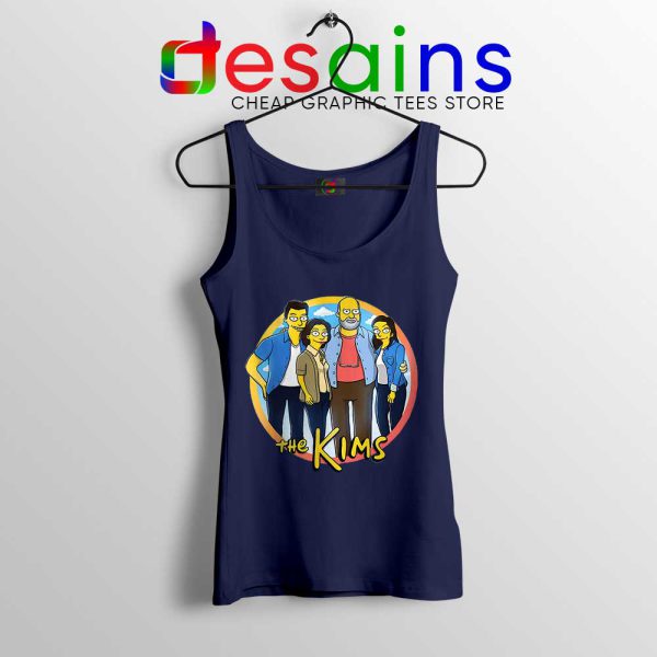 Kims Convenience Parody Simpsons Navy Tank Top Kim Family Tops