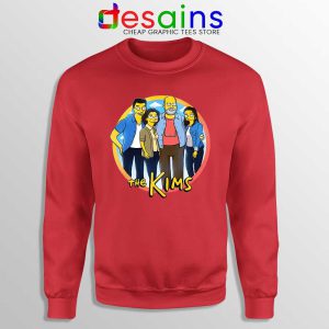 Kims Convenience Parody Simpsons Red Sweatshirt Kim Family