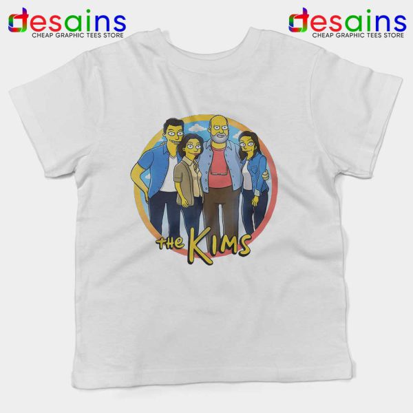 Kims Convenience Parody Simpsons White Kids Tshirt Kim Family Youth