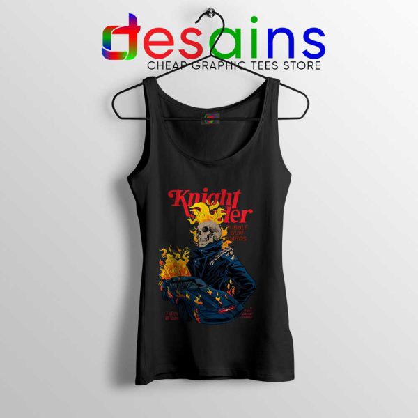 Knight Rider Ghost Black Tank Top Film Ghost Rider Poster Tops