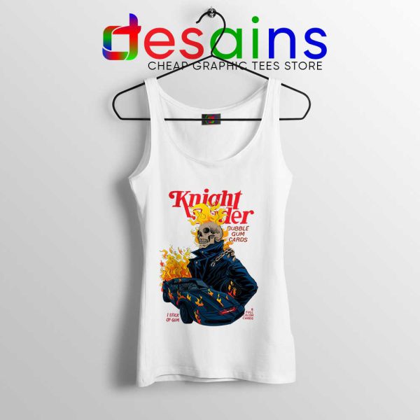 Knight Rider Ghost White Tank Top Film Ghost Rider Poster Tops