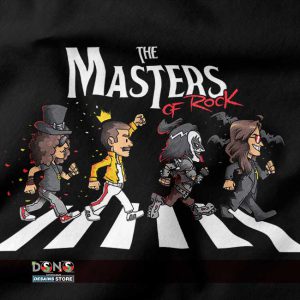 Masters of Rock Funny Parody In Abbey Road T-Shir