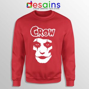 Misfits Joker Face Red Sweatshirt Skull Misfits Rock Band Sweaters