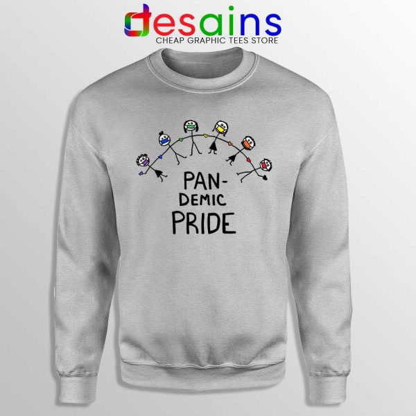 Pan Demic Pride Sport Grey Sweatshirt Black Lives Matter Sweaters S-3XL