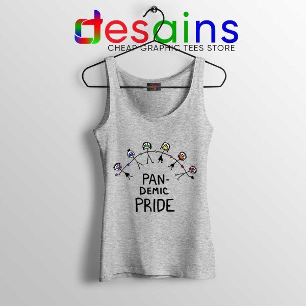 Pan Demic Pride Sport Grey Tank Top Black Lives Matter Tops