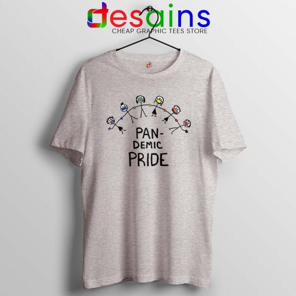 Pan Demic Pride Sport Grey Tshirt Black Lives Matter Tee Shirts