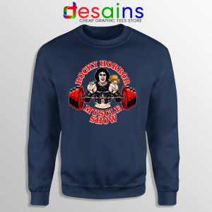 Rocky Horror Picture Show Navy Sweatshirt Muscle Show Sweaters