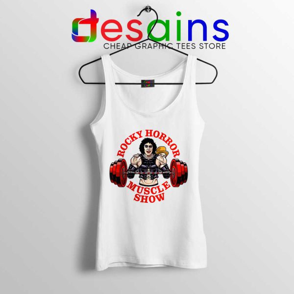 Rocky Horror Picture Show White Tank Top Muscle Show Workout Tops